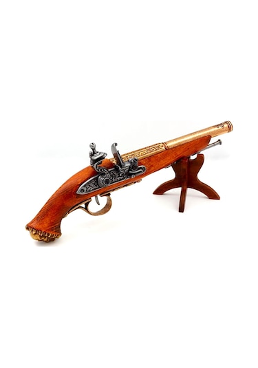 Denix Dekoratif Flintlock Pirate Pistol 36 Cm, 18. Yüzyıl