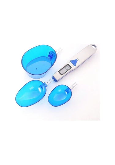 Moveevo Dijital Mutfak Kaşık Terazi, 500g/0.1g Hassasiyetli, 3 Çıkarılabilir Kadeh, Lcd Ekranlı, Katı-sıvı Ağırlık Ölçer, Abs Malzeme, G/öz/ct Birimleri Diğer