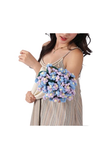 80/110/160 Cm Tığ İşi Çiçekli Battaniye Kendin Yap Hazır Örgü Battaniye Kadınlara Uygun Anneler Günü Buket Doğum Günü si Kırmızı Diğer