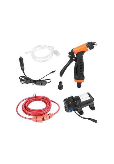Ganzhoushop Yüksek Basınçlı Taşınabilir Su Pompası Seti 12v Ev Ve Araba Yıkama Tl