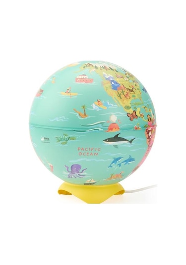 Gürbüz My Wild World Globe Abajur - Renkli - 26 Cm Renkli