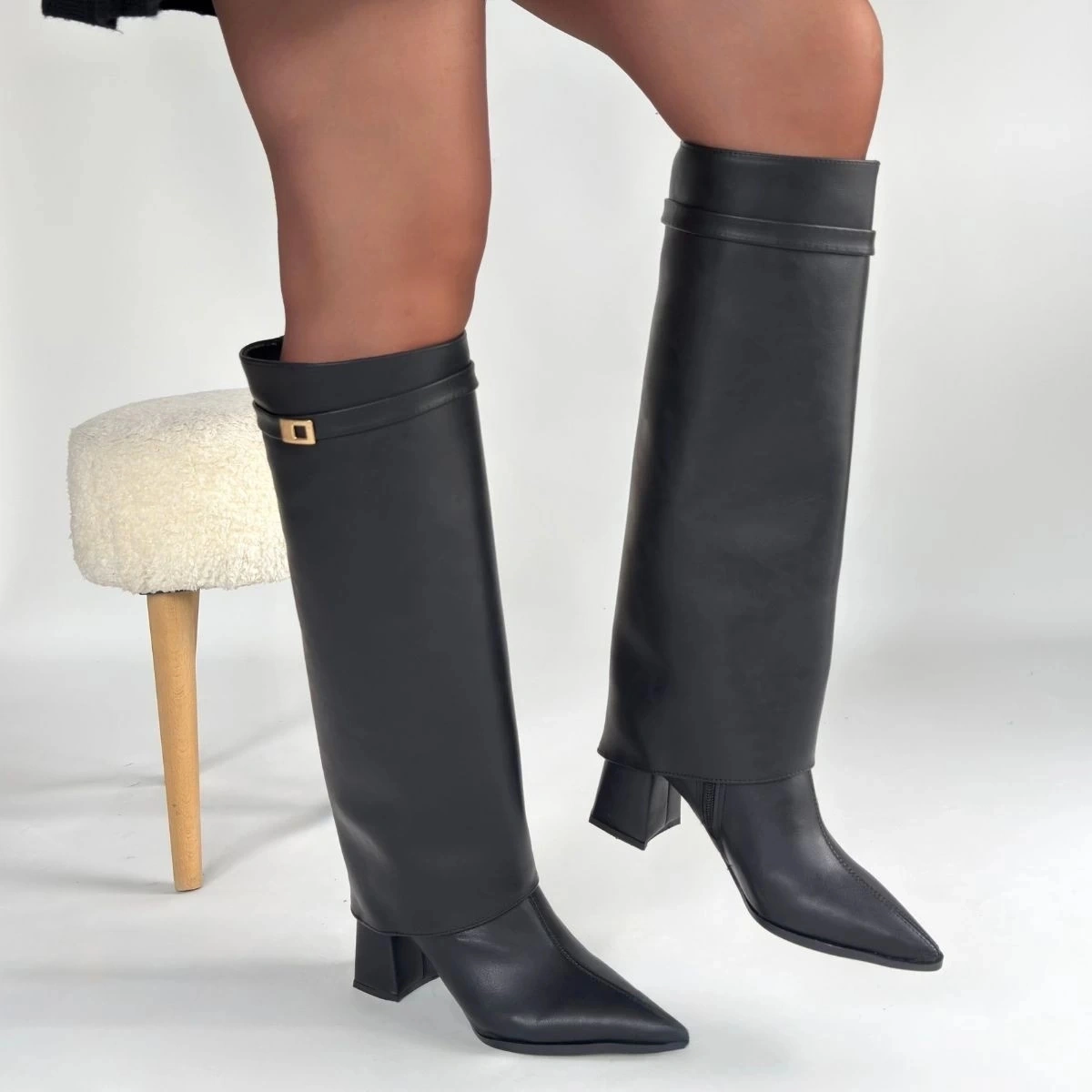 Biçomi Jike Siyah Cilt Tak Çıkar Çizme Çok Renkli