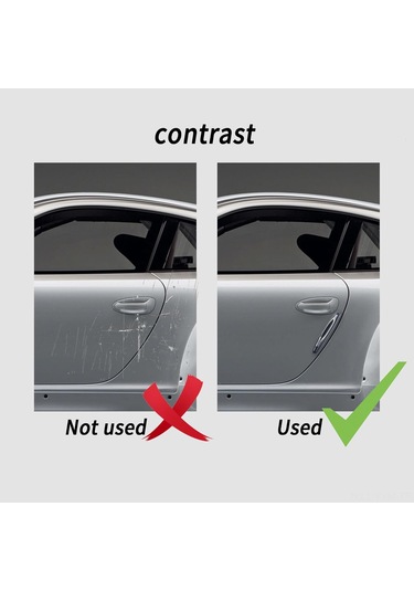 Geeksen Araba Kapısı Çarpma Koruyucu Yumuşak Jeli - Genel Kullanım Siyah, Vuruş Ve Kırıkten Korumak İçin