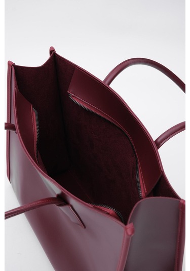 Paella Omuz Çantası Bordo Bordo