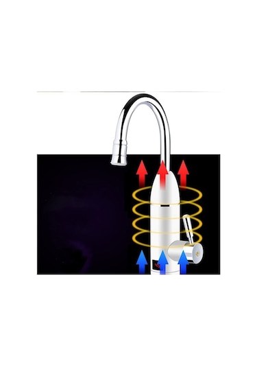 Lavabo Musluğu İçin Elektrikli Led Ekran Anında Su Isıtıcı Lv -