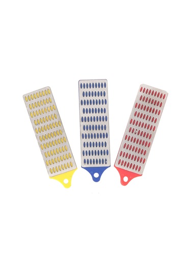 Springsun Mutfak Bıçaklarını Keskinleştirin: 3'lü Elmas Taş Seti - Kaba, Orta Ve İnce Zımpara Seçenekleri