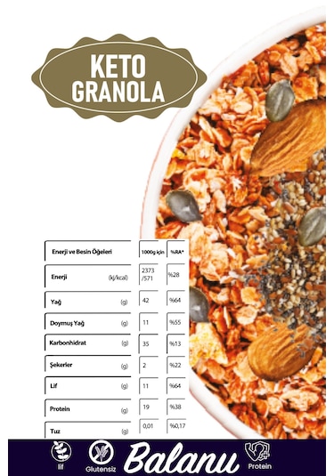 Keto Granola 200gr X3 Adet