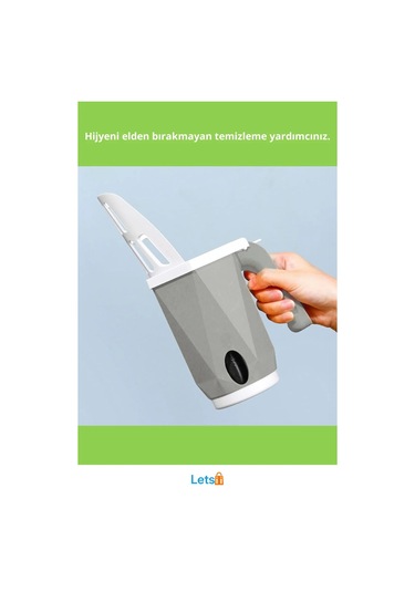 Ergonomik Elekli Kedi Kum Küreği Pratik Temizlik Seti