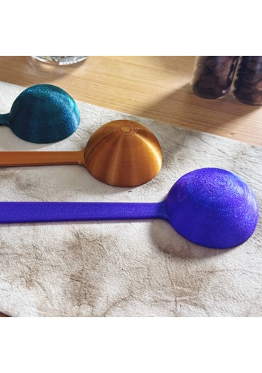 Plastik Kahve Kaşığı 10g Ölçekli 3 Adet Çok Renkli