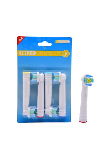 Kyver 3D White Oral-B Uyumlu Diş Fırçası Yedek Başlığı 2 x 4'lü