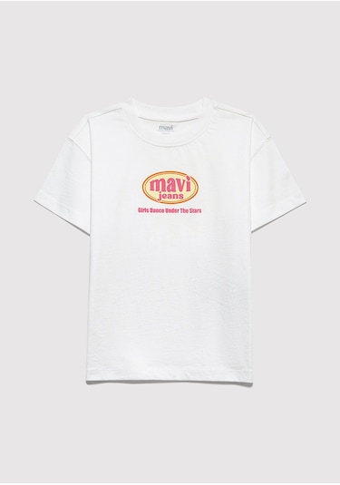 Mavi - Baskılı Ekru Tişört 7610391-70057 Ekru
