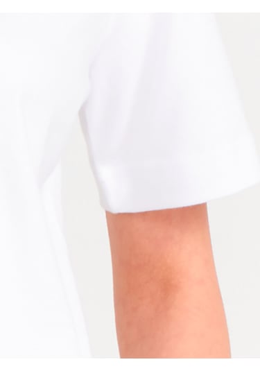 Dilvin 31763 Bisiklet Yaka T-shirt-beyaz Beyaz