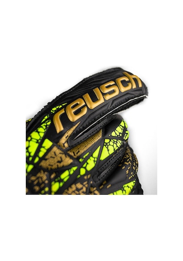 Reusch Attrakt Infinity Finger Support Kaleci Eldiveni Siyah