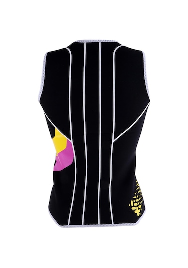 Suntek Kadın's 3mm Ön Zip Kolsuz Dalış Elbisesi Ceketi