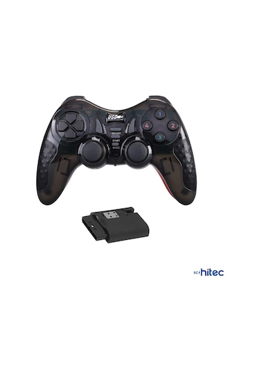 Schitec 7in1 Pc/ps2/ps2/ps3/pc360/tv/tvbox/android Cihazlar İle Uyumlu Kablosuz Gamepad Siyah