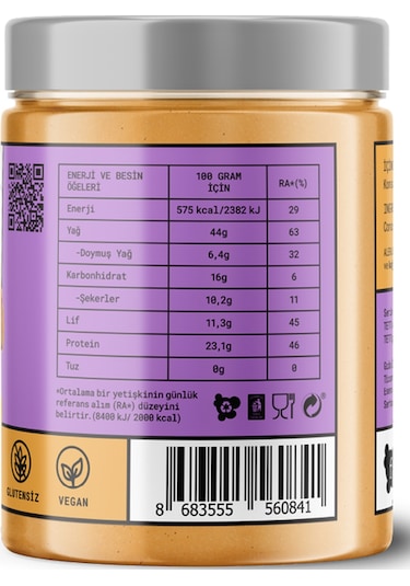 Fropie Yer Fıstığı Ezmesi - Lukuma Meyveli 315 G