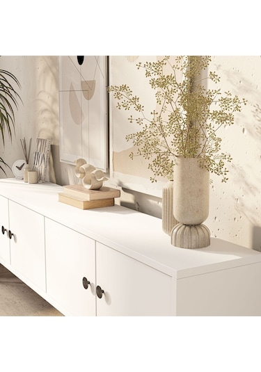 4052 Next 150 Cm Tv Ünitesi Beyaz Beyaz