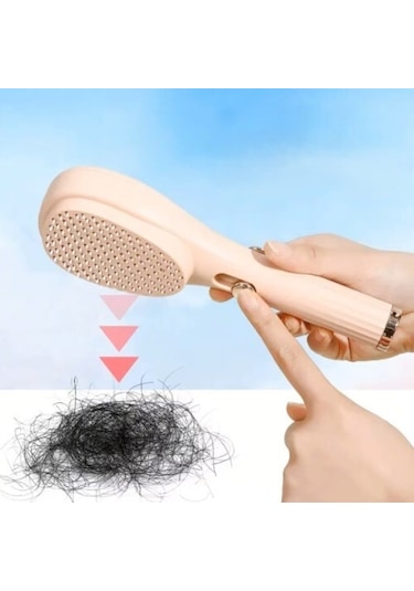 Otomatik Tuşlu Saç Masaj Tarağı