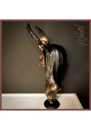 Şeker Kafatası Catrina Büstü Heykeli, Güçlü Kadın Figürü, 1