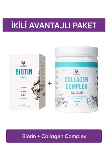 Ikili Avantajlı Paket 4 Biotin + Collagen Complex