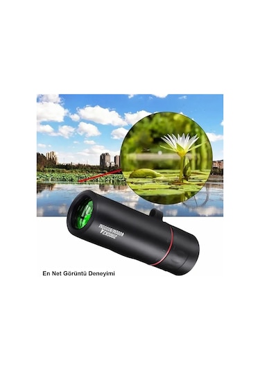 Triline 2000x24 Zoom Monoküler Mini Taşınabilir Hd Dürbün Su Geçi Siyah