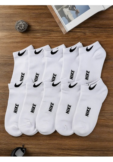 Sock Spectrum Kısa Çoraplar 10 Çift 244454568 Beyaz