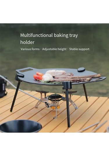 Ulzyvf Tripod Siyah Izgara Çıkarılabilir Dikey Barbekü Braketi Siyah