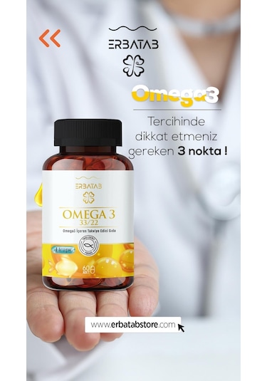 Erbatab Omega 3 Balık Yağı 60 Kapsül