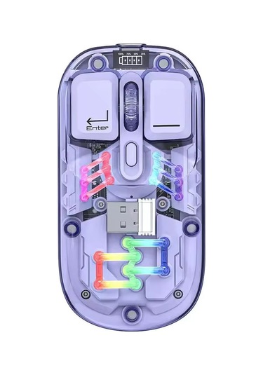 Schitec M379 Çift Bağlantılı Bluetooth Kablosuz Type-C Optik Mouse