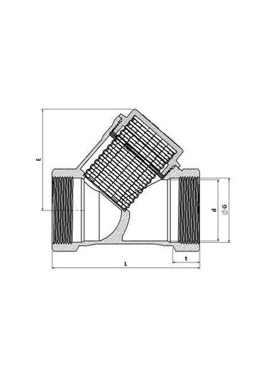 1 1/4 Filtre Pislik Tutucu Pirinç 1''