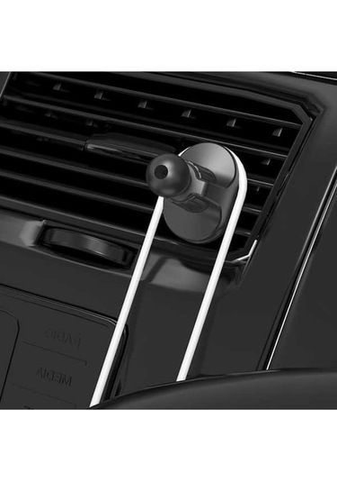 Wondernest 6 Adet Araba Hava Çıkışı Telefon Braketi Tabanı 17mm Top Kafa, Kabloyu Klipsler Siyah
