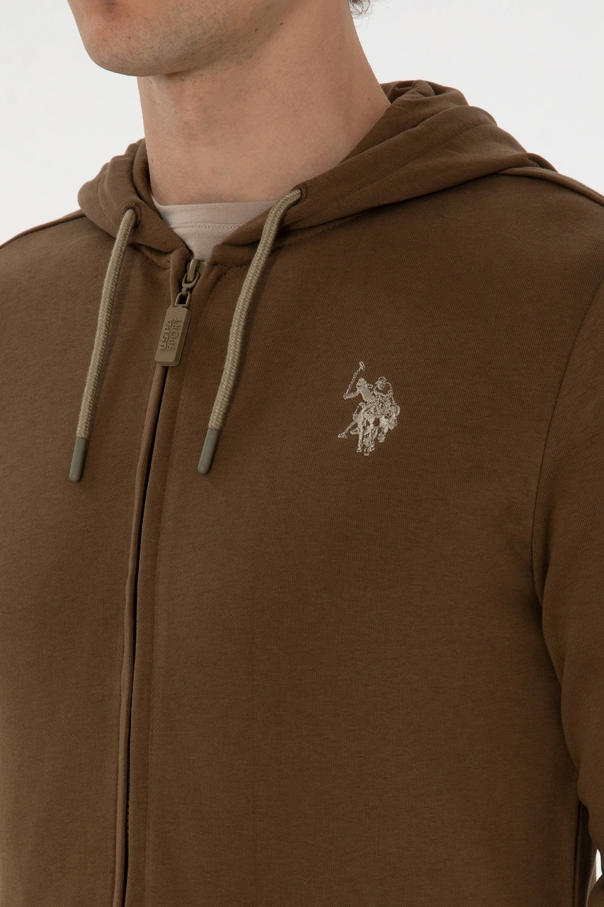 U.s. Polo Assn. Erkek Haki Hırka Örme 50313748-vr027 Haki