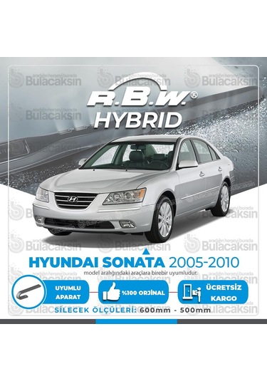 Hyundai Sonata Ön Silecek Takımı (2005-2010) RBW Hibrit