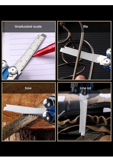 Blue Acil Durum Pensesi 14'ü 1 Arada Çok Amaçlı Alet Çok Amaçlı