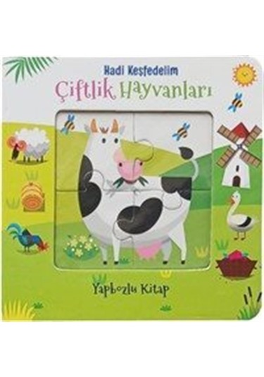 Hadi Keşfedelim - Çiftlik Hayvanları Yapbozlu Karton Kitap