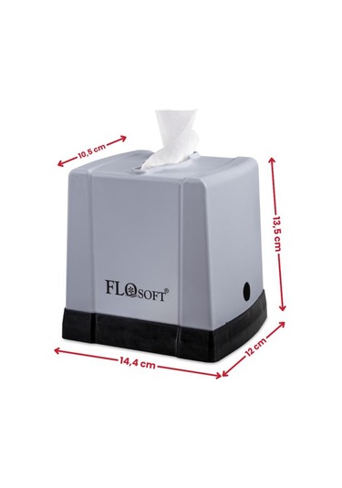 Flora Cömert Peçetelik, Dekoratif Peçete Dispenseri Ve Düzenleyicisi F291 Gri