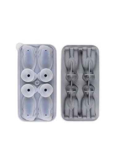 Besthome1 4'lü 3d Labrador Köpek Buz Kalıbı, Gri Ve Çok Renkli Çok Renkli