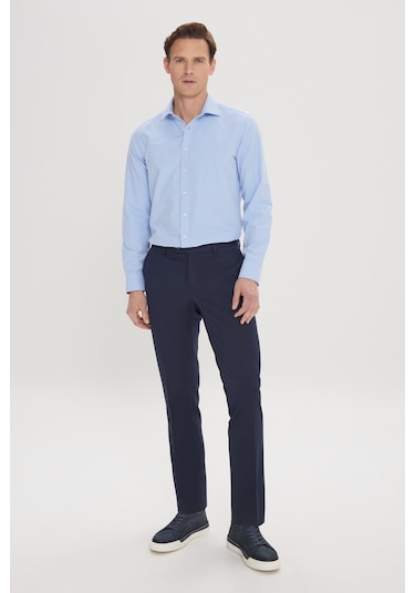 Ac&Co / Altınyıldız Classics Slim Fit Dar Kesim Klasik Yan Cep Erkek Pantolon - Lacivert