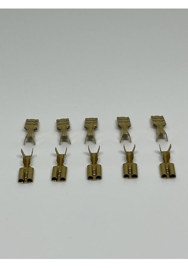 10 Adet 4,8 Mm Dişi Fiş Tırnaksız Terminal Kablo Ucu Sf2d
