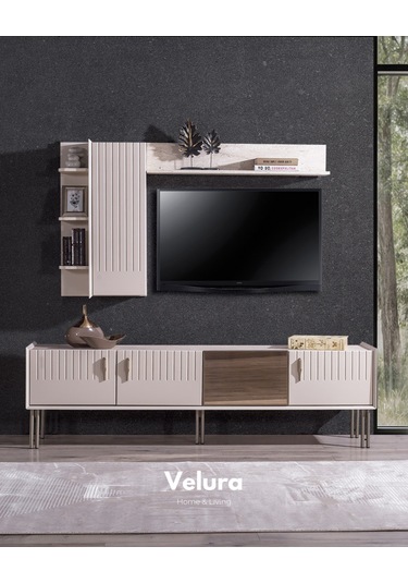 Tress Tv Ünitesi Kırık Beyaz