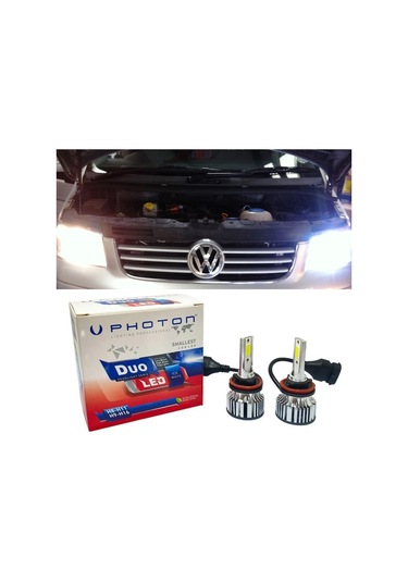 Vw Transporter T5 Led Xenon Uzun + Kısa Far Ampulü H4 Duo Yeni Seri Beyaz
