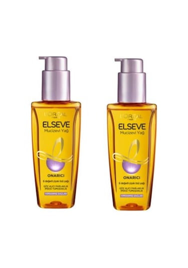 L'Oreal Paris Elseve Yıpranmış Saçlar İçin Mucizevi Onarıcı Saç Bakım Yağı 2 x 100 ML