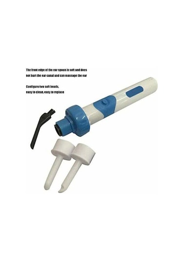 Yetişkinler Ve Çocuklar İçin Elektrikli Kulak Temizleme Çubuğu, Emişli Otomatik Kulak Kiri Temizleyici, Pil Dahil