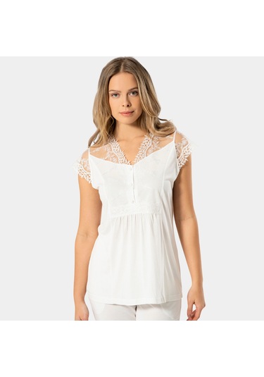 Türen Kadın Lohusa Pijama Takımı 3294/krem