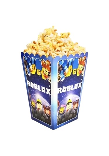 Mısır Kutusu Pop Corn 8 Li Roblox Temalı Doğum Günü Parti Malzemesi