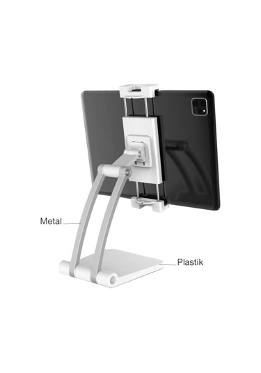 Ally Q010 Ayarlanabilir Masaüstü Tablet ve Telefon Tutucu Stand Siyah