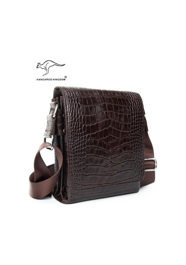 Deri Erkek Postacı Sırt Çantası Spor Günlük Iş Kangaroo K. 5512Cs