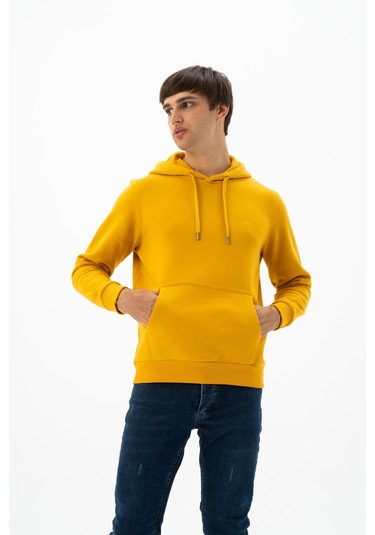 Arma Erkek Kanguru Cepli Kapüşonlu Sweatshirt K24254928801 Sarı Arma Erkek Kanguru Cepli Kapüşonlu Sweatshirt K24254928801 Sarı