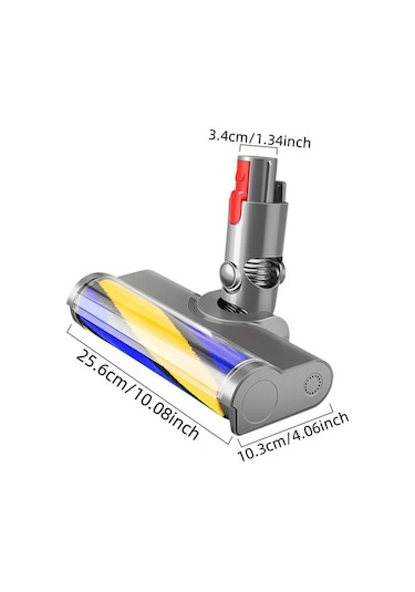 Honeybeeshop 1pc  V7 V8 V10 V11 V15 Vakum Temizleyici Zemin Nozulu Fırça Başlığı Gizli Tozları Aydınlatır Sert Zeminler İçin İdeal