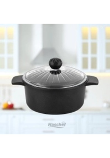 Kristal İkili Derin Tencere 20 - 24 Cm Siyah